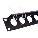 Adam Hall 872215 U-formet stativpanel med monteringskant 1 enhet for 12 XLR D-type chassis
