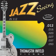 Thomastik-Infeld strenger til elgitar Jazz Swing Series Nickel Flat Wound - Sett 012 flatwound (JS112)