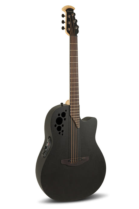 Ovation E-akustisk Gitarer Elite TX Deep Contour Cutaway - Svart teksturert (2078TX-5-G)