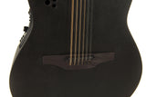 Ovation E-akustisk Gitarer Elite TX Deep Contour Cutaway 12-strengers - Svart strukturert (2058TX-5-G)