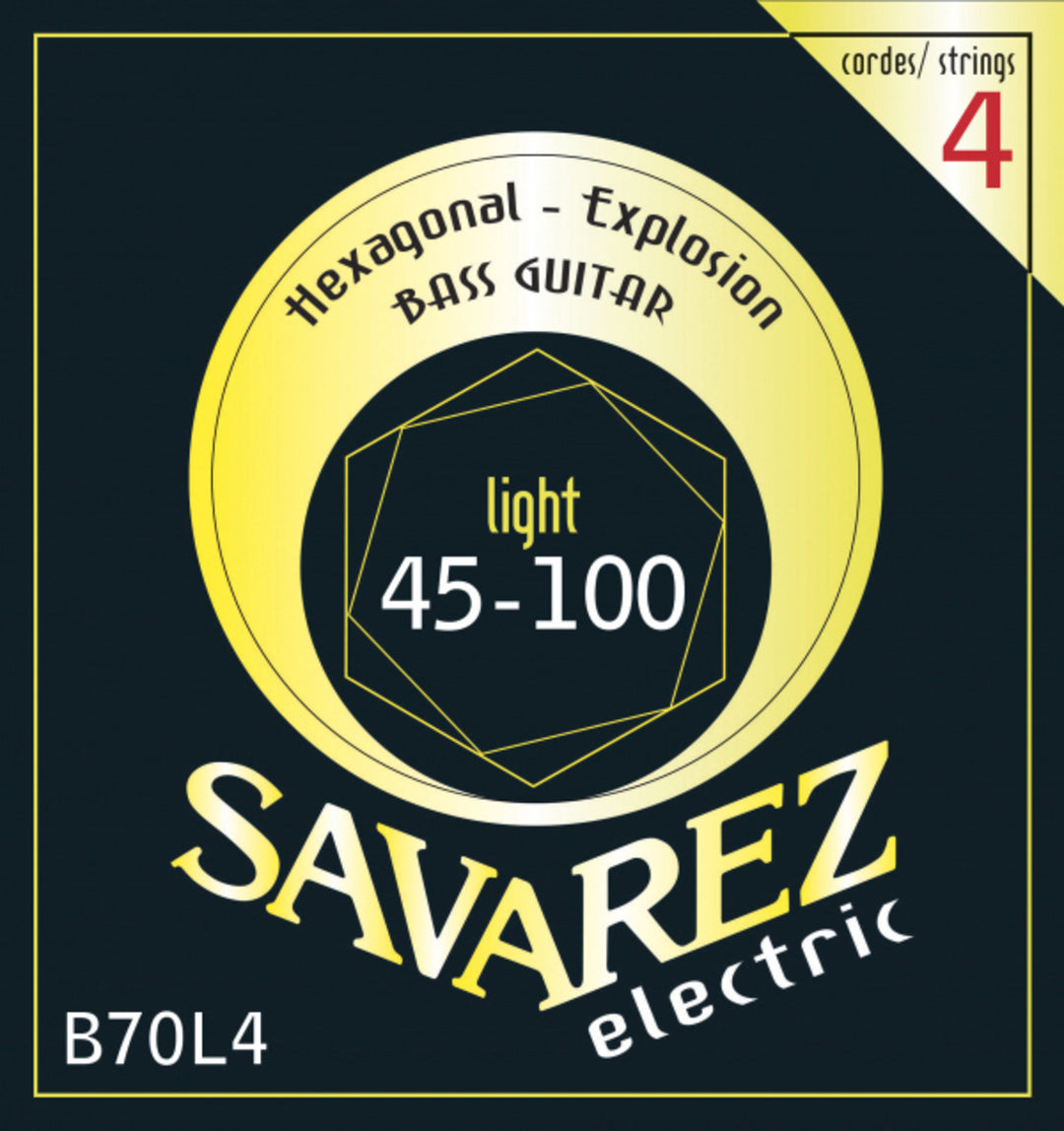 Savarez E-bass-strenger Hexagonal Explosion - 4-str. Medium (B70L4)