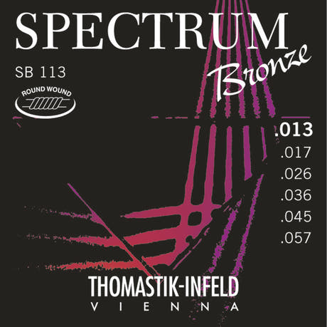 Thomastik-Infeld strenger til akustisk gitar Spectrum Bronze Series - sett (SB 113)