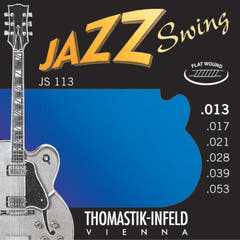 Thomastik-Infeld strenger til elgitar Jazz Swing Series Nickel Flat Wound - Sett 013 flatwound (JS113)