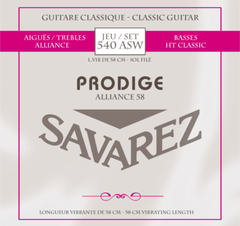 Savarez strenger for klassisk gitar Prodige 38 barne-Gitarer - 3/4-7/8 Carbon Gw (540ASW)