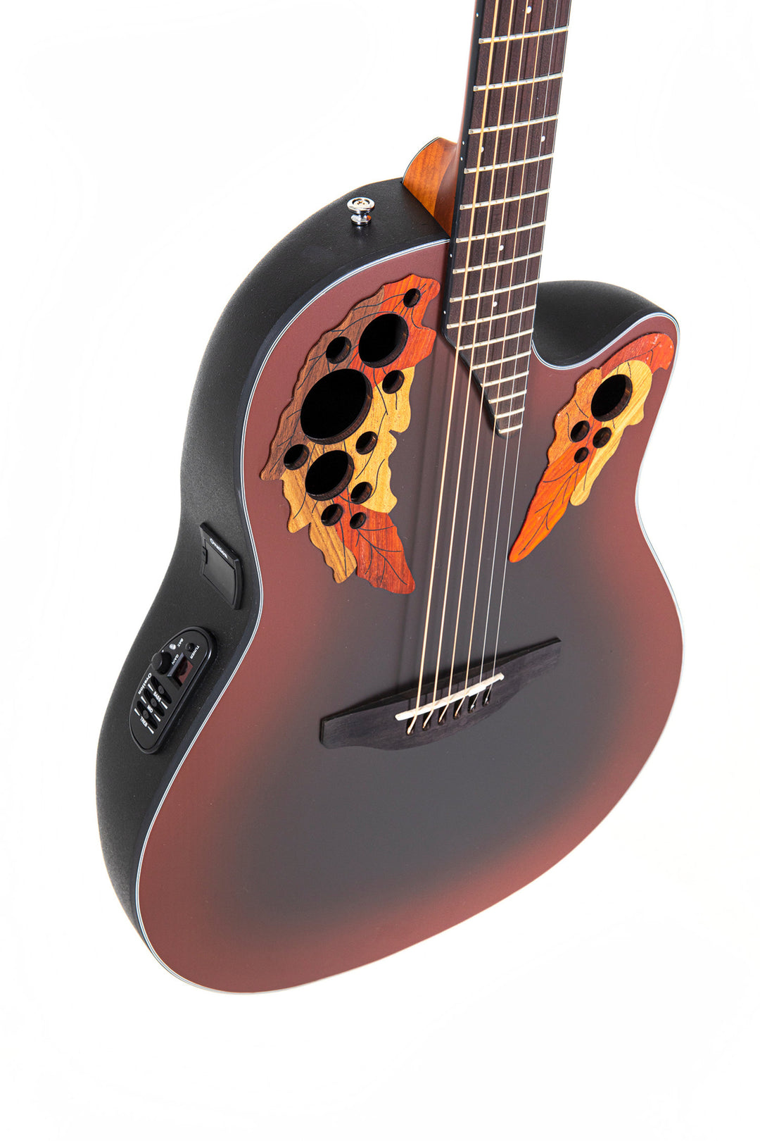 Ovation E-akustisk Gitarer Celebrity Elite Mid Cutaway - Reverse Red Burst (CE44-RRB-G)