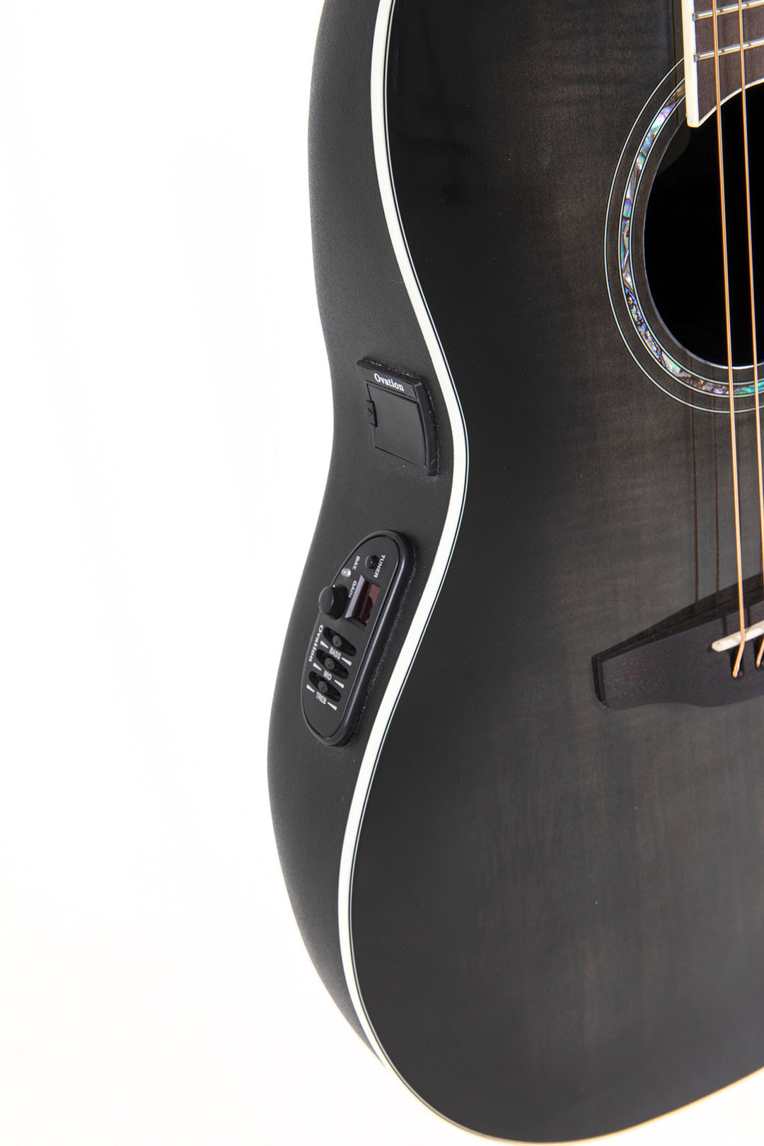 Ovation E-akustisk Gitarer Celebrity Standard Plus Mid Cutaway - Transparent svartburst flamme (CS24P-TBBY-G)