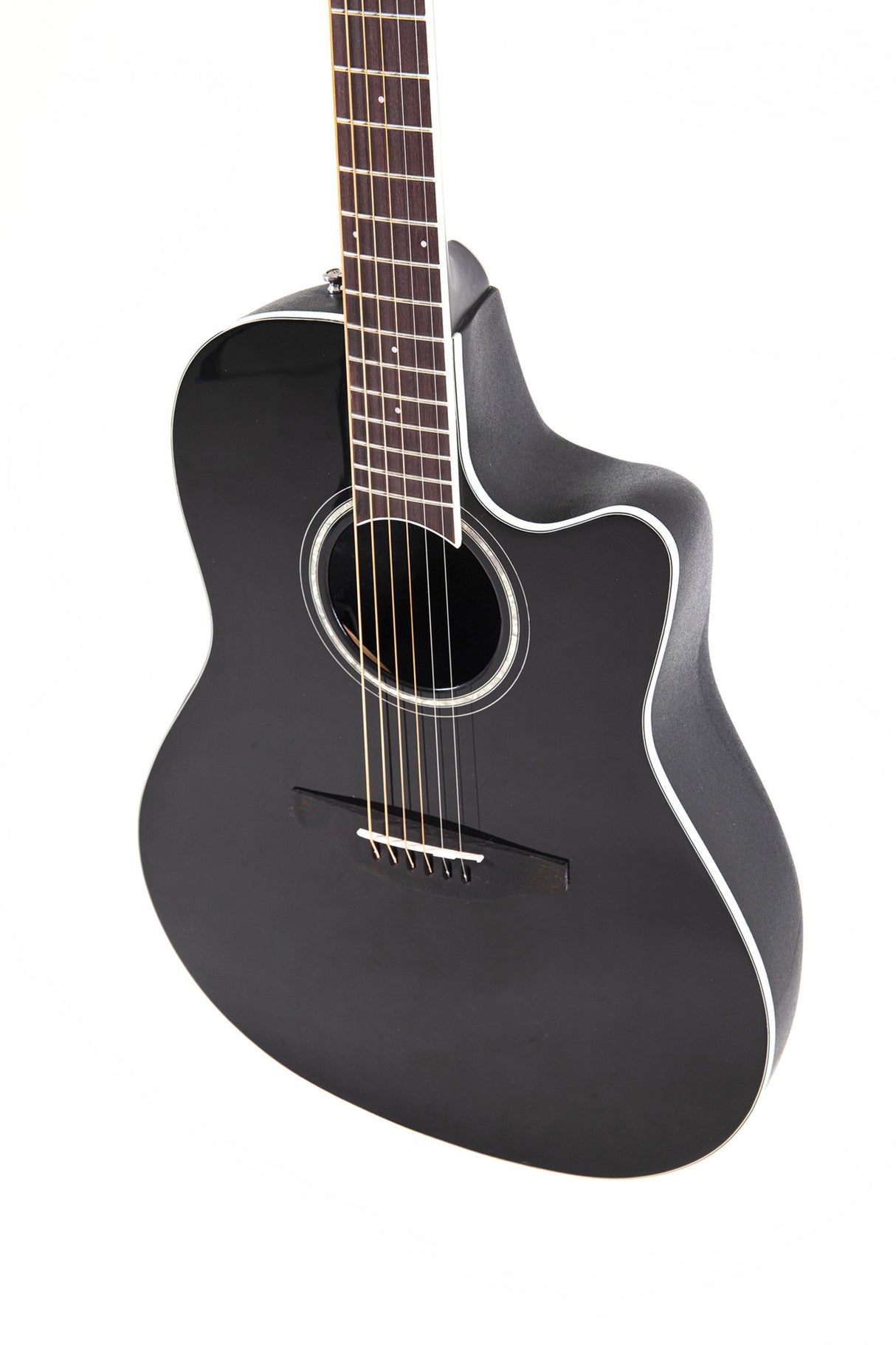 Ovation E-Acoustic Gitarer Celebrity CS Standard Mid Cutaway - Svart (CS24-5-G)