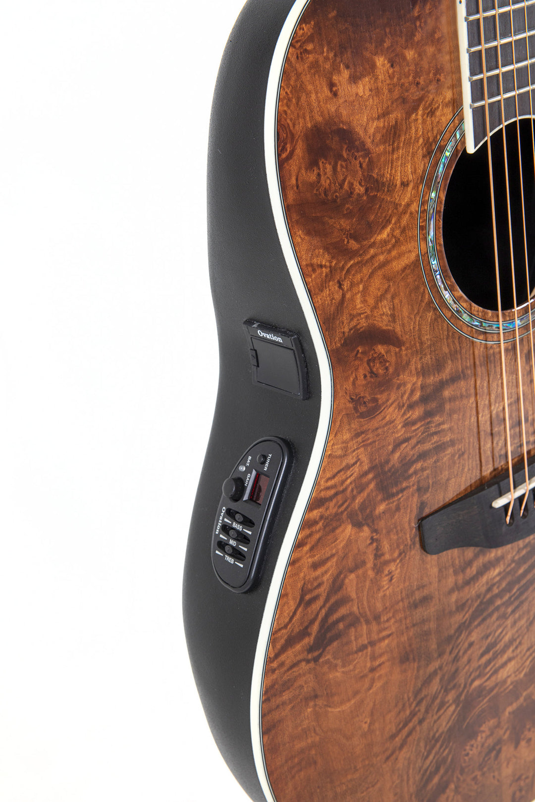Ovation E-akustisk Gitarer Celebrity Standard Plus Mid Cutaway - Muskat burled maple (CS24P-NBM-G)