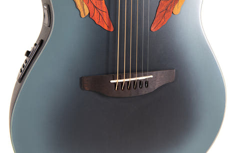 Ovation E-akustisk Gitarer Celebrity Elite Mid Cutaway - Reverse Blue Burst (CE44-RBB-G)