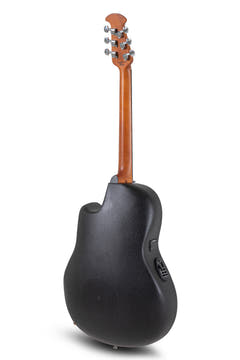 Ovation E-akustisk Gitarer Celebrity Elite Plus Mid Cutaway - Blue Transparent Quilt (CE44P-8TQ-G)