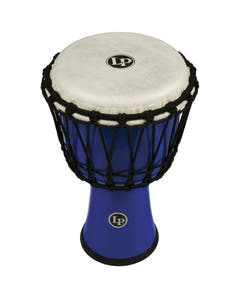 Latin Percussion Djembe World 7-inch Rope Tuned Circle - blå (LP1607BL)
