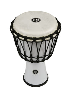 Latin Percussion Djembe World 7-inch Rope Tuned Circle - Hvit (LP1607WH)