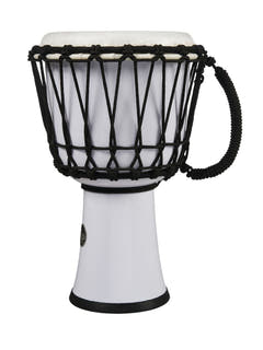 Latin Percussion Djembe World 7-inch Rope Tuned Circle - Hvit (LP1607WH)