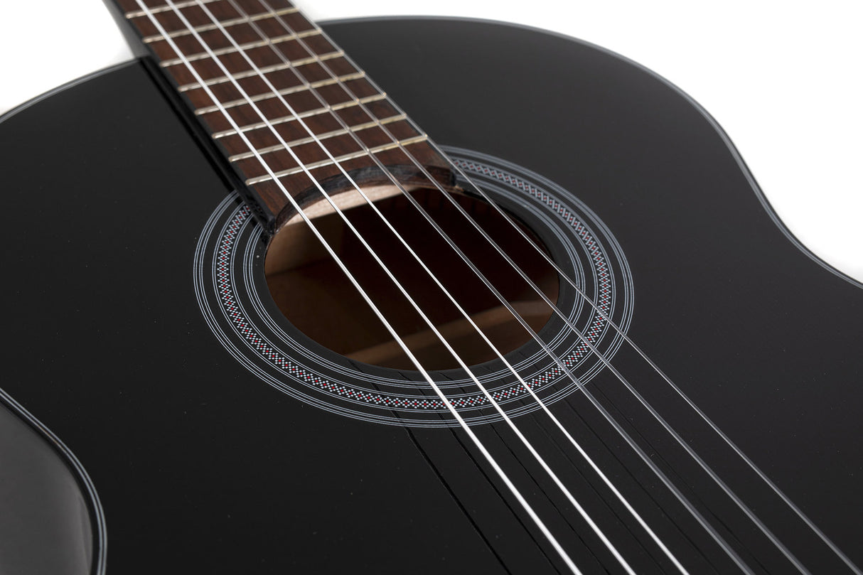 GEWA klassisk gitar Student svart - 3/4 størrelse svart