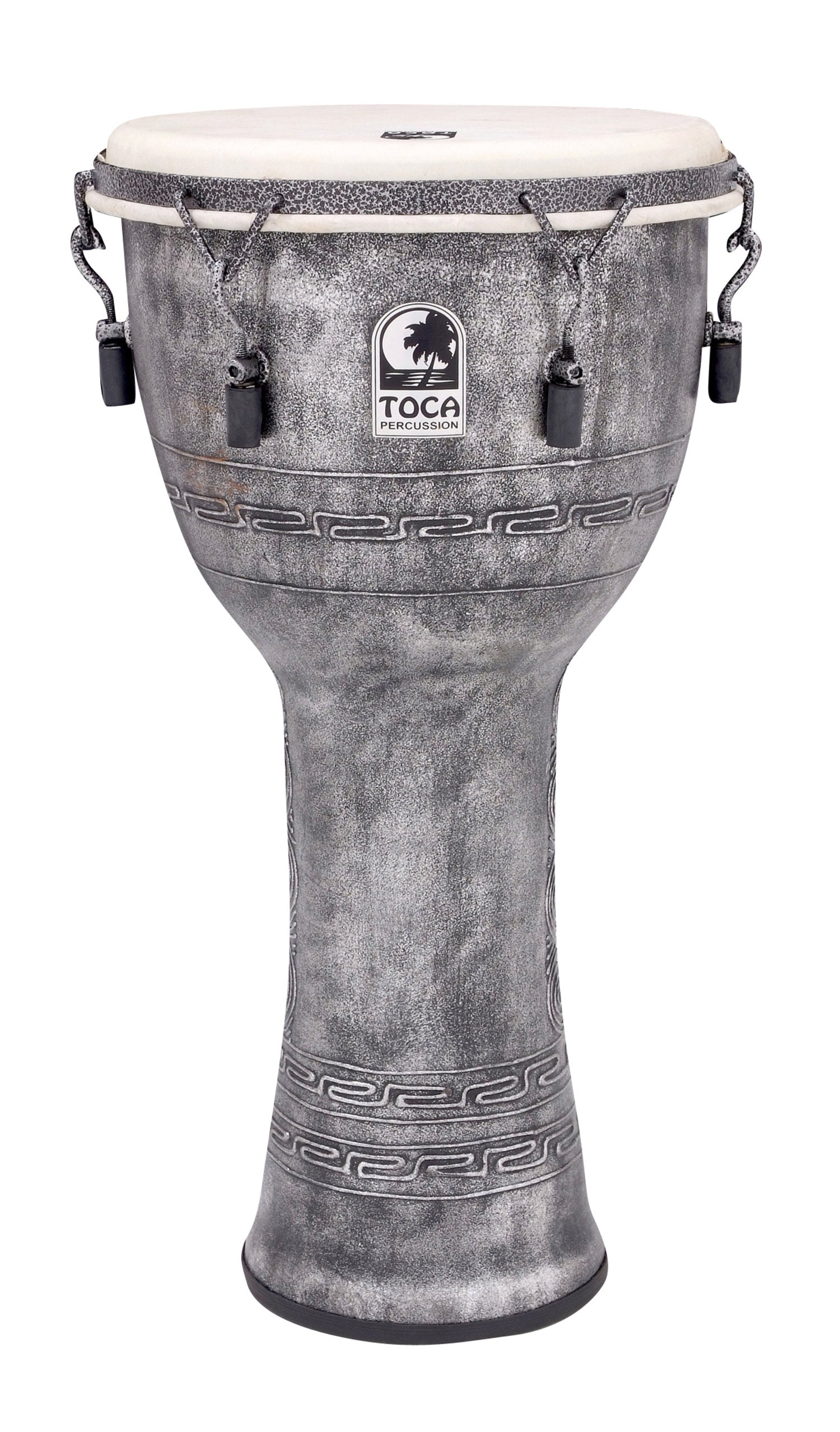 Toca Djembe Freestyle mekanisk stemt - Antique Silver (SFDMX-12AS)