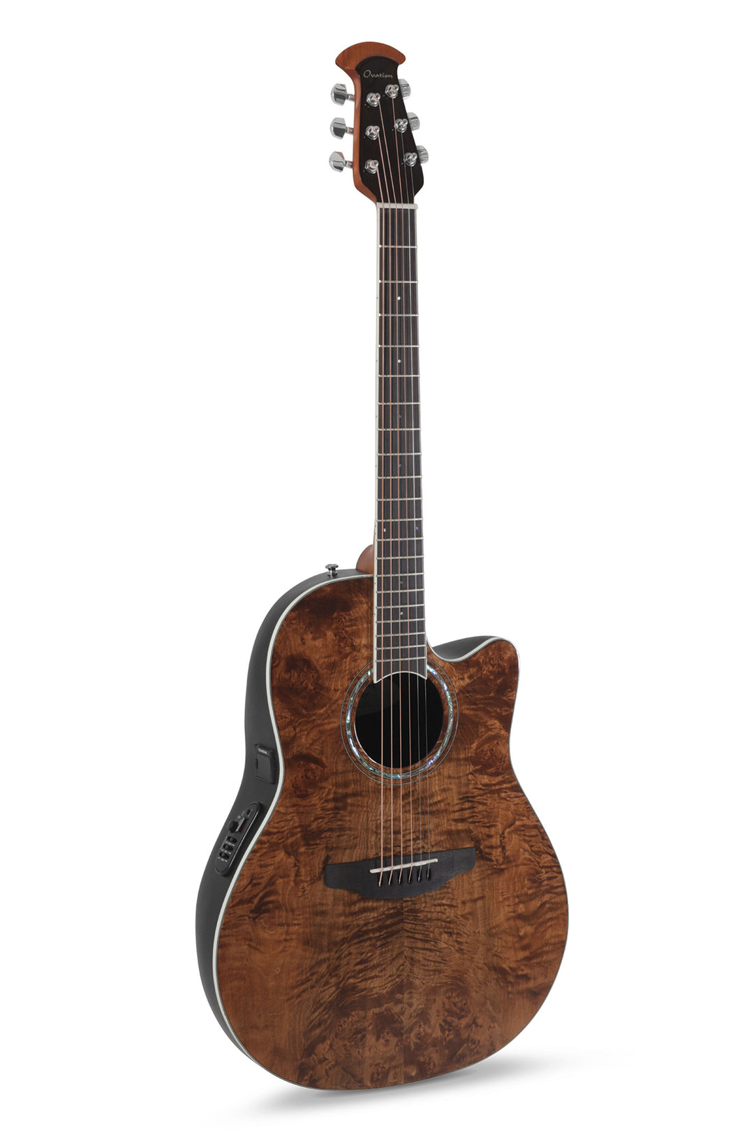 Ovation E-akustisk Gitarer Celebrity Standard Plus Mid Cutaway - Muskat burled maple (CS24P-NBM-G)