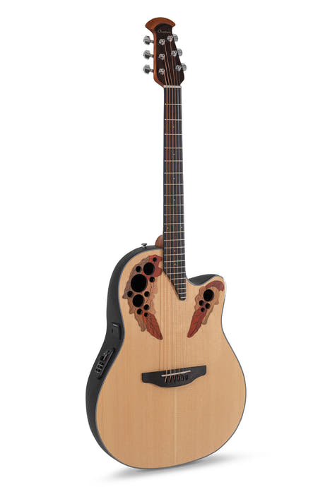 Ovation E-akustisk Gitarer Celebrity Elite Mid Cutaway - Natur (CE44-4-G)
