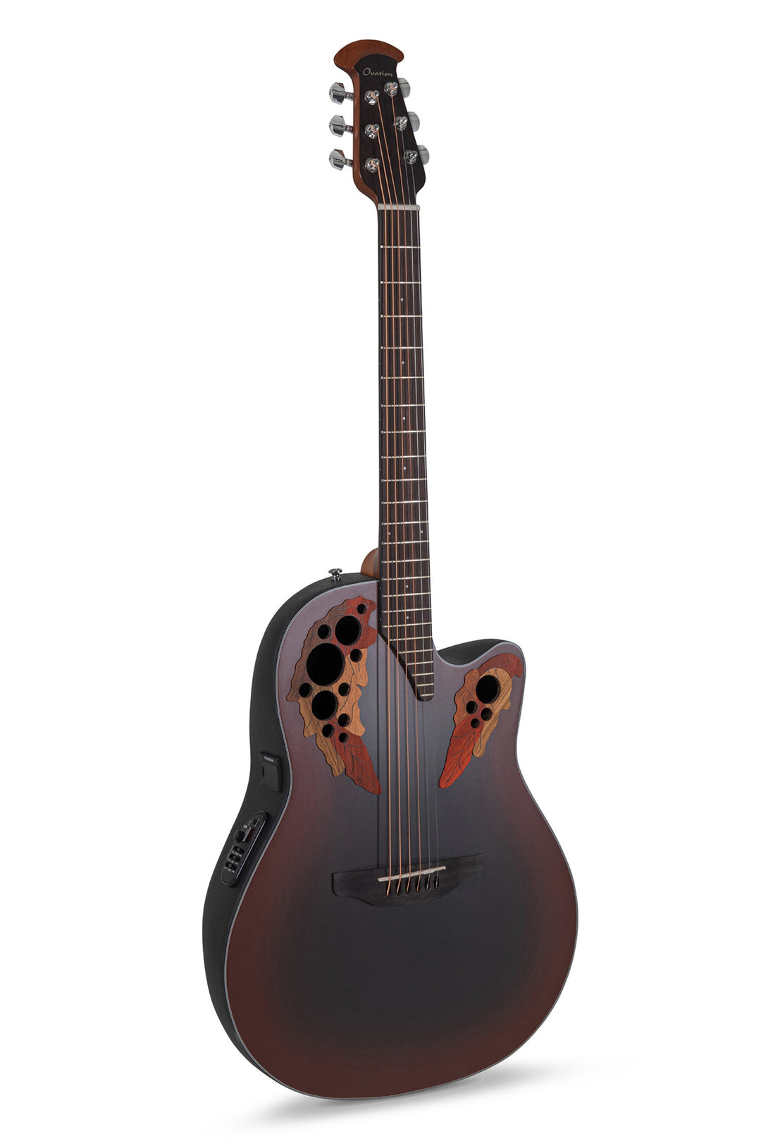 Ovation E-akustisk Gitarer Celebrity Elite Mid Cutaway - Reverse Red Burst (CE44-RRB-G)