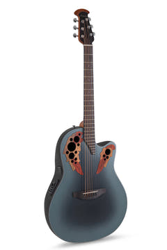 Ovation E-akustisk Gitarer Celebrity Elite Mid Cutaway - Reverse Blue Burst (CE44-RBB-G)