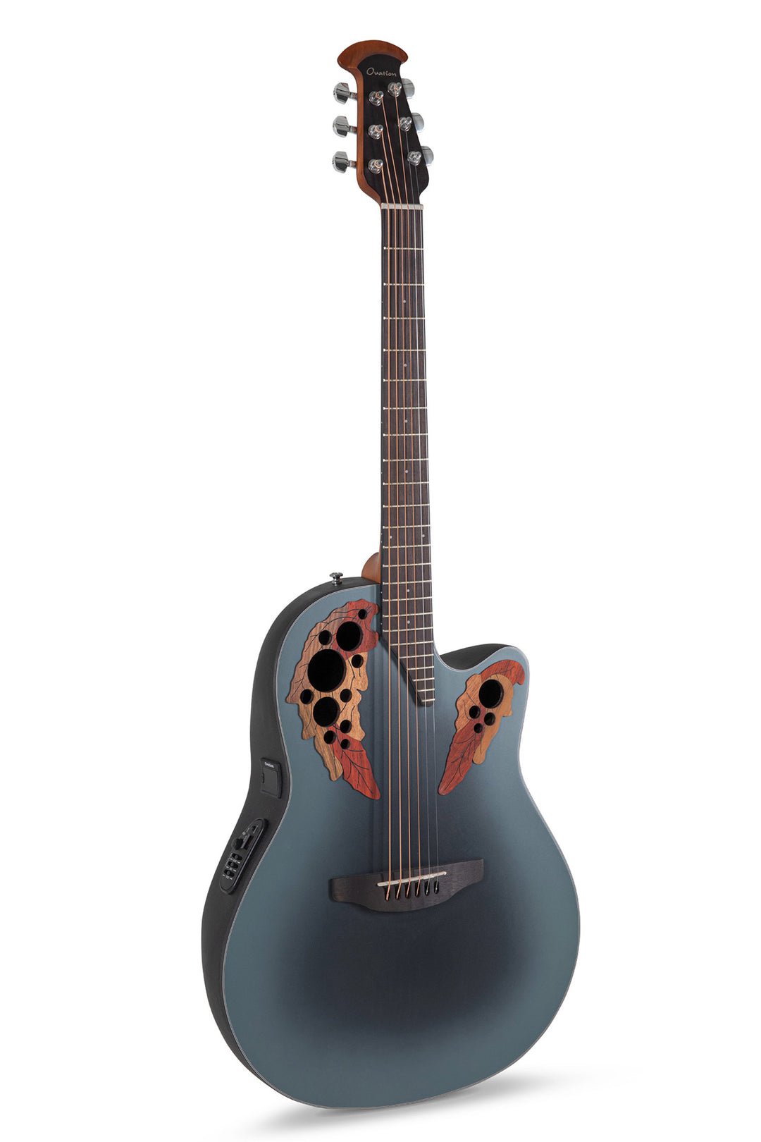 Ovation E-akustisk Gitarer Celebrity Elite Mid Cutaway - Reverse Blue Burst (CE44-RBB-G)