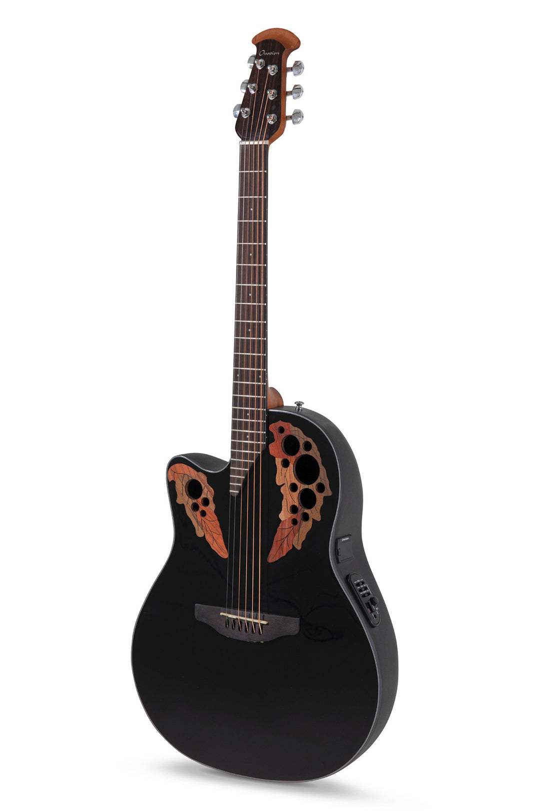 Ovation E-akustisk Gitarer Celebrity Elite Mid Cutaway - Black (CE44L-5-G)