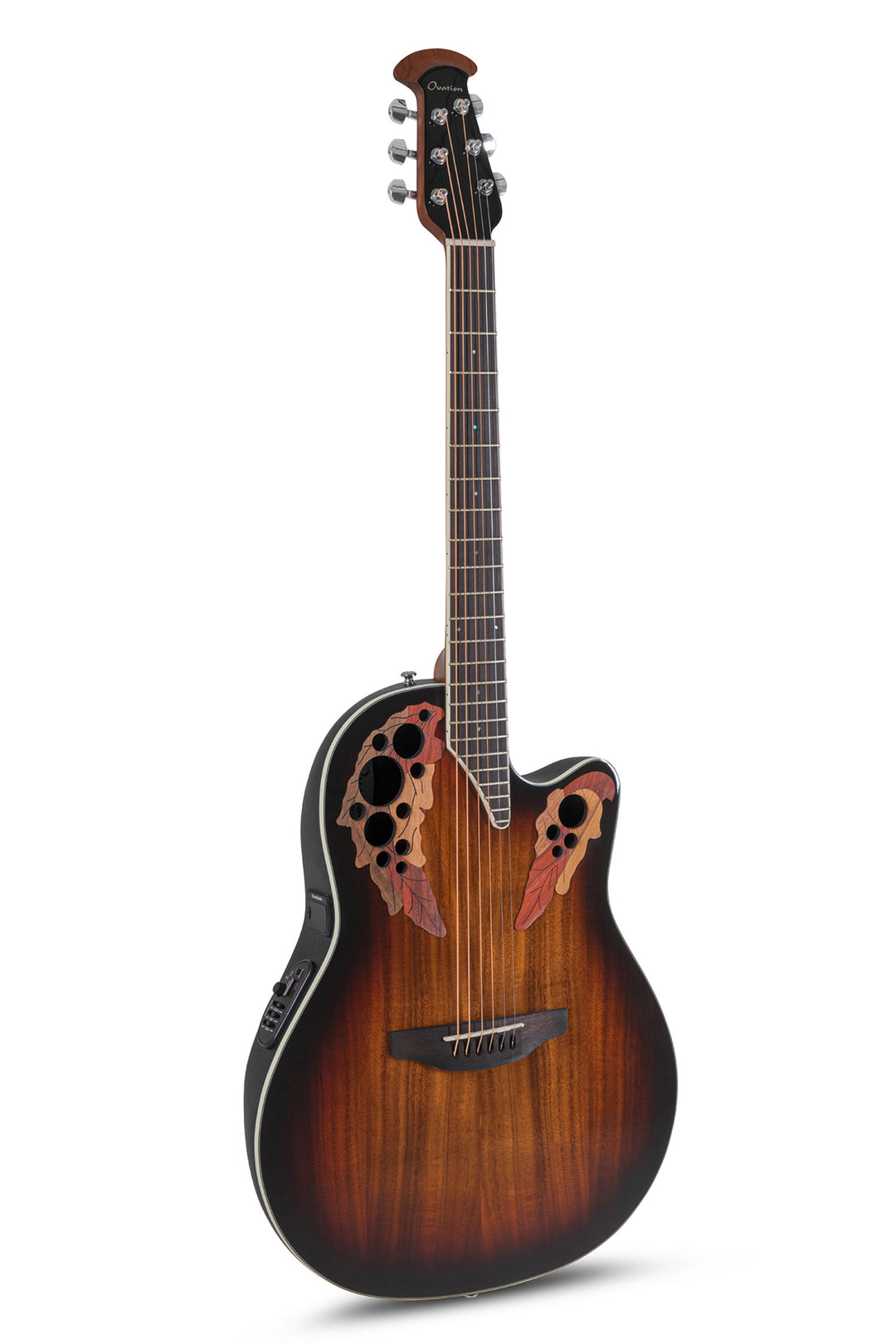 Ovation E-akustisk Gitarer Celebrity Elite Plus svært grunn - Koa Burst (CE48P-KOAB-G)