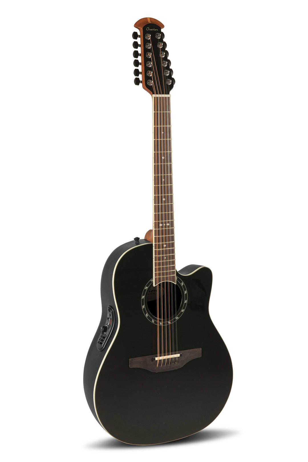 Ovation E-akustisk Gitarer Standard Balladeer Deep Contour Cutaway 12-string - Svart (2751AX-5-G)