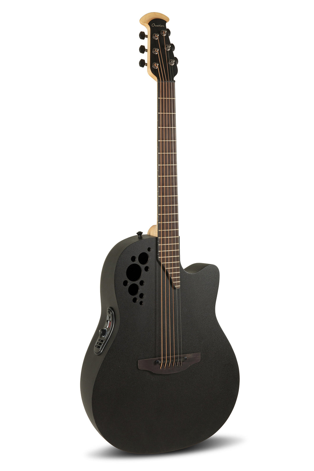 Ovation E-akustisk Gitarer Elite TX Deep Contour Cutaway - Svart teksturert (2078TX-5-G)