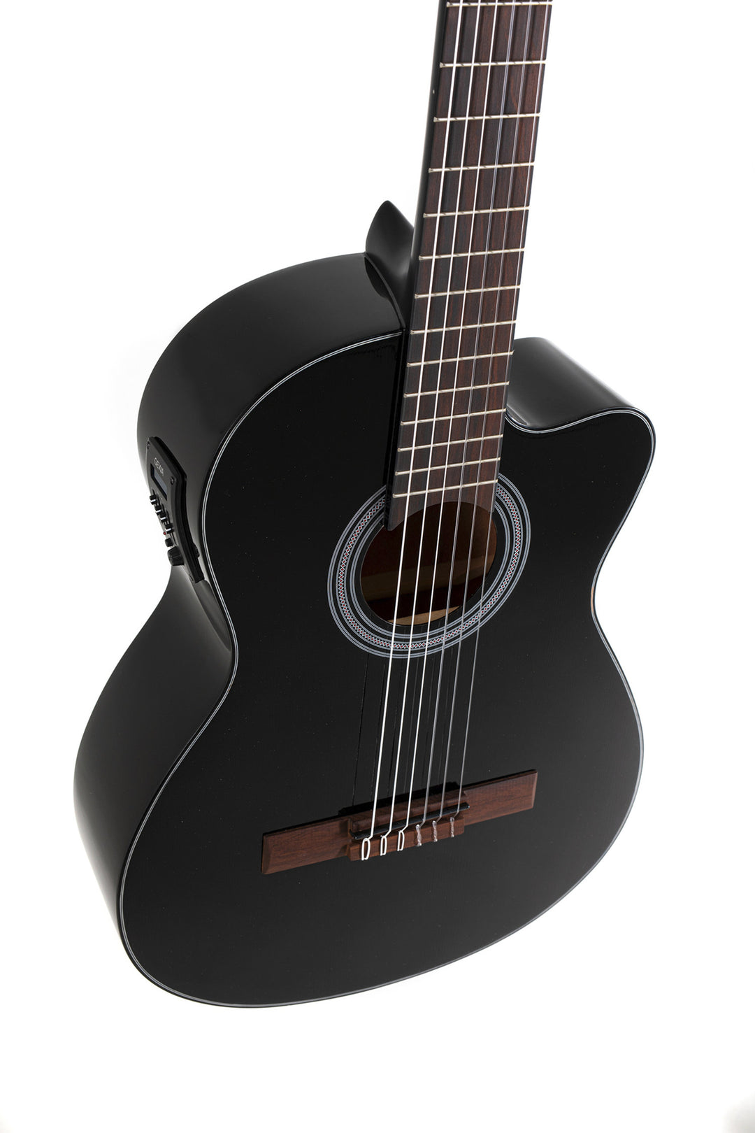 GEWA e-akustisk klassisk gitar Student Black - e-akustisk svart