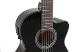 GEWA e-akustisk klassisk gitar Student Black - e-akustisk svart