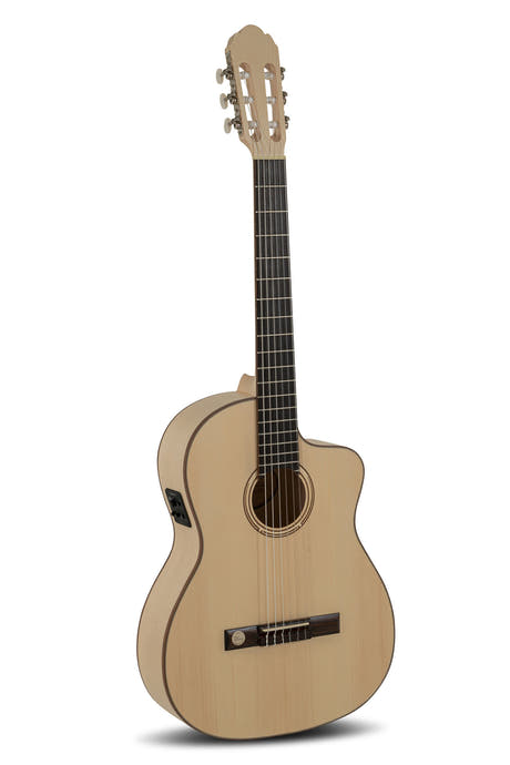GEWA elektroakustisk klassisk gitar Pro Natura Silver Samba - elektroakustisk (Cutaway)