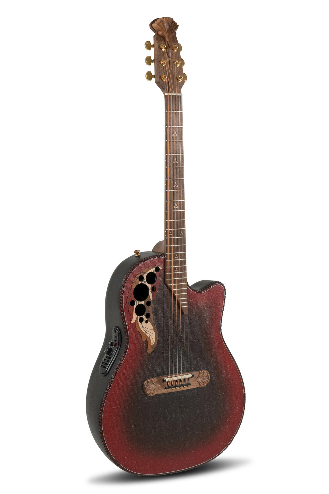 Adamas E-akustisk Gitarer 2087GT Deep Contour cutaway - Reverse rød burst (2087GT-2-G)