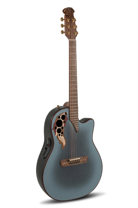 Adamas E-akustisk Gitarer 2087GT Deep Contour cutaway - Reverse blå burst (2087GT-8-G)