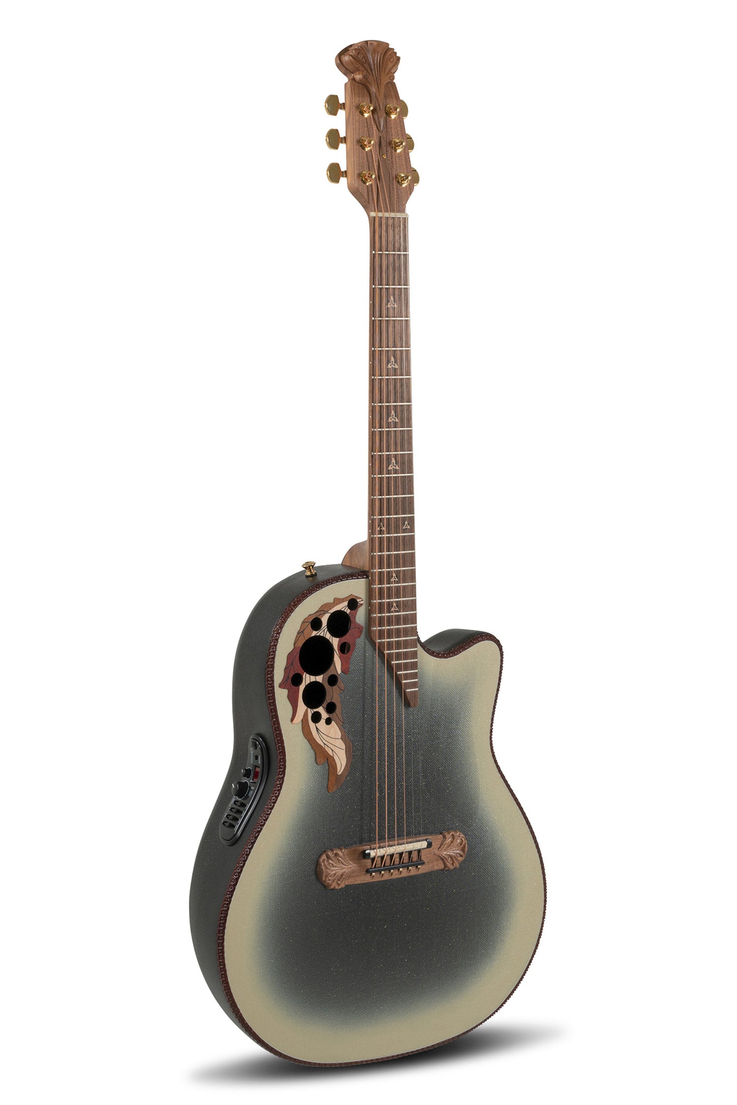 Adamas E-akustisk Gitarer 2087GT Deep Contour cutaway - Reverse beige burst (2087GT-7-G)