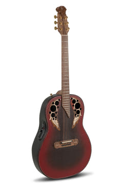 Adamas E-akustisk Gitarer 1687GT Deep uten cutaway - Reverse rød burst (1687GT-2-G)