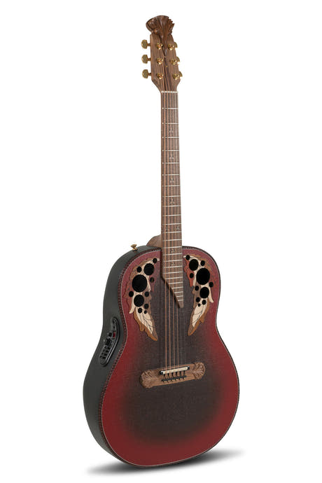 Adamas E-akustisk Gitarer 1687GT Deep uten cutaway - Reverse rød burst (1687GT-2-G)