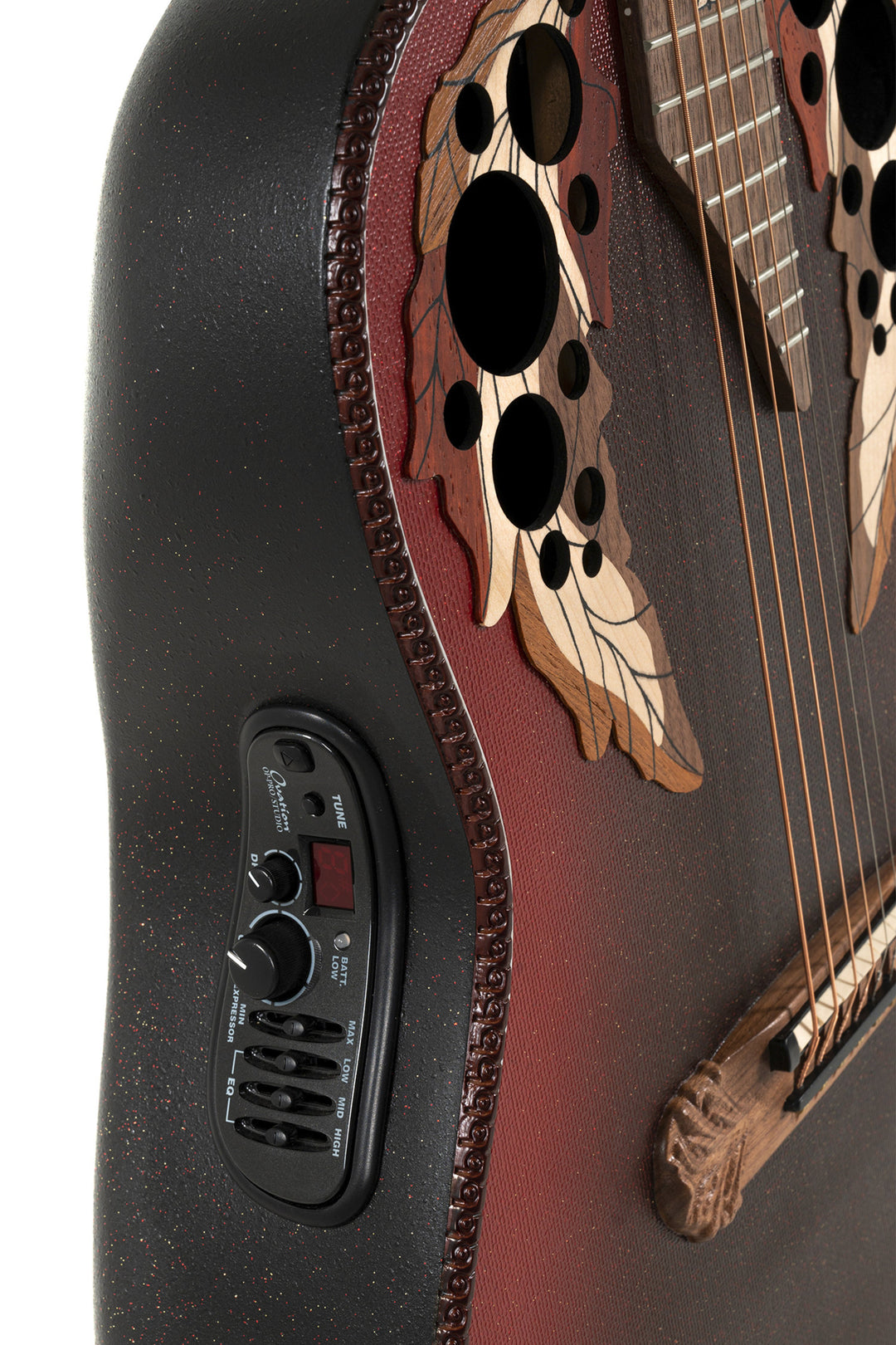 Adamas E-akustisk Gitarer 1687GT Deep uten cutaway - Reverse rød burst (1687GT-2-G)