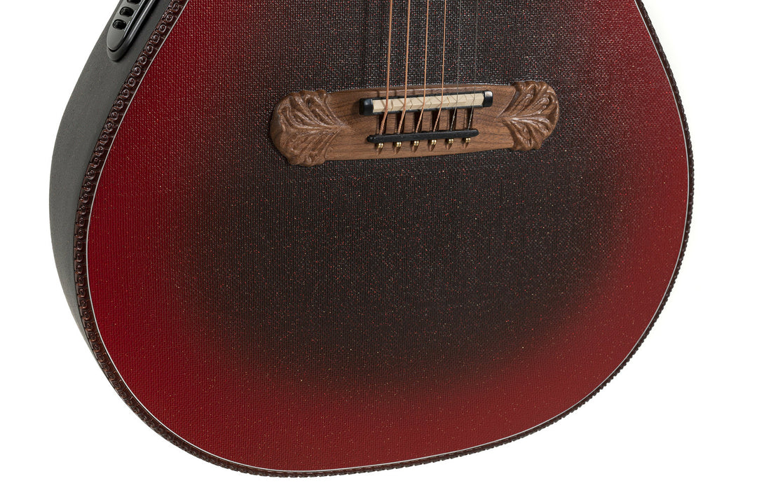 Adamas E-akustisk Gitarer 1687GT Deep uten cutaway - Reverse rød burst (1687GT-2-G)