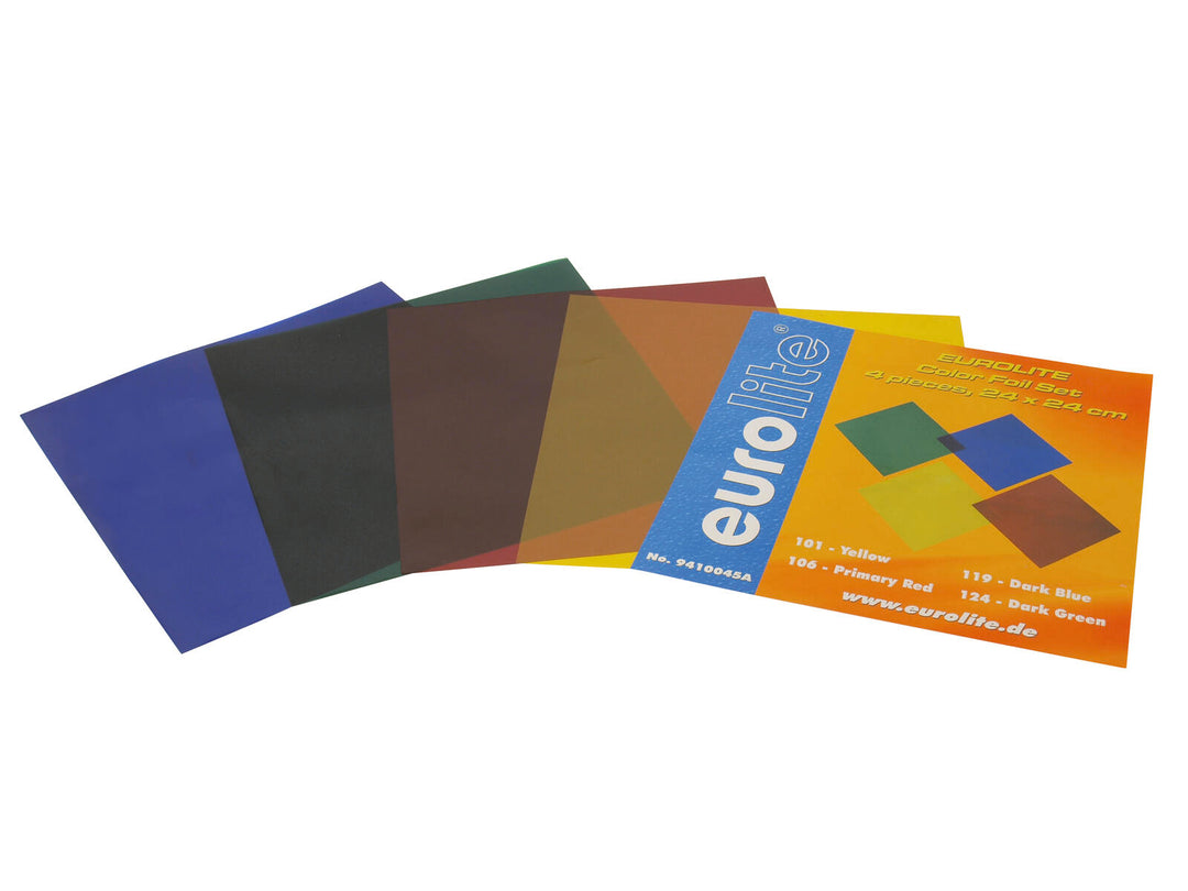 EUROLITE Color Foil Set 24x24cm, fire farger
