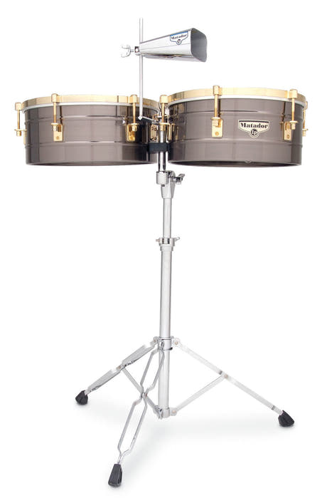Latin Percussion Timbales Matador - Børstet nikkel/gullfarget (M257-BNG)