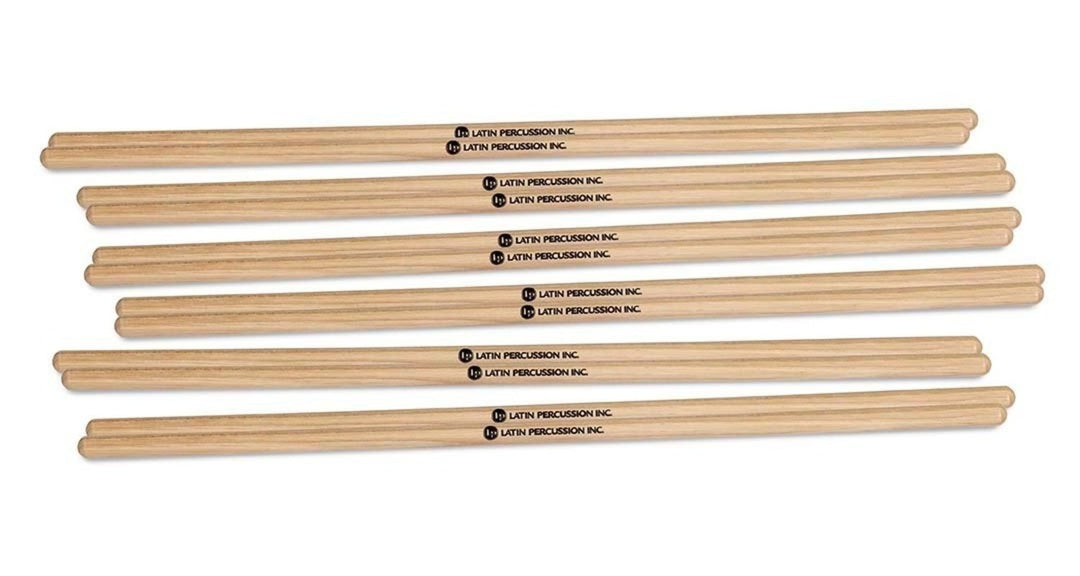 Latin Perkusjon timbales-køller - 3/8" x 15" [6 par] (LP248B)