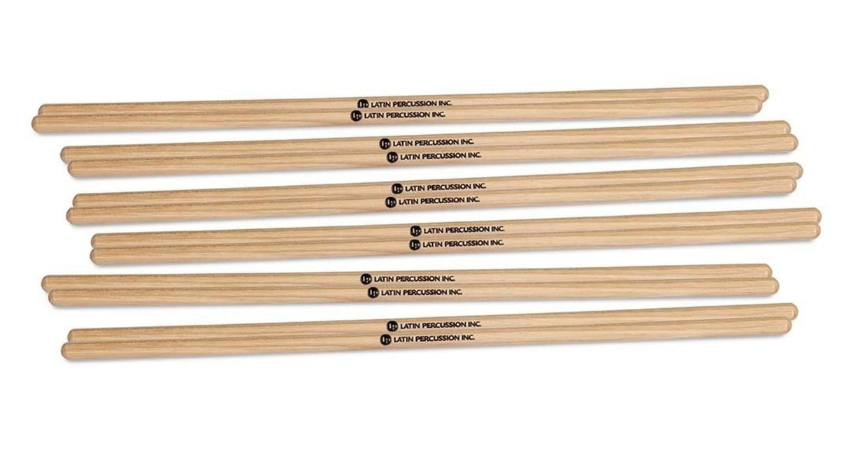 Latin Perkusjon timbales-køller - 3/8" x 15" [6 par] (LP248B)