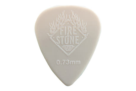 Fire & Stone Nylon-plektre 0,73 mm, grå, 12 stk.