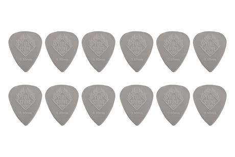 Fire & Stone Nylon-plektre 0,60 mm, lysegrå, 12 stk.
