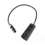 Adaptor powerCON grå - Schuko 3 Stikdåse - 1 meter