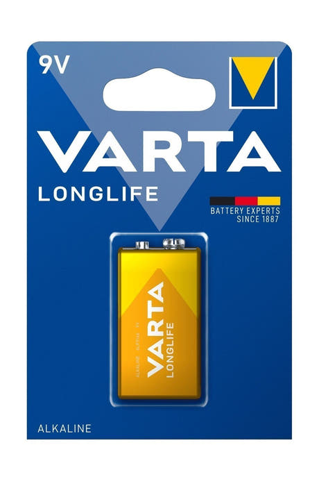 Varta Longlife 9 V-batteri, alkalisk