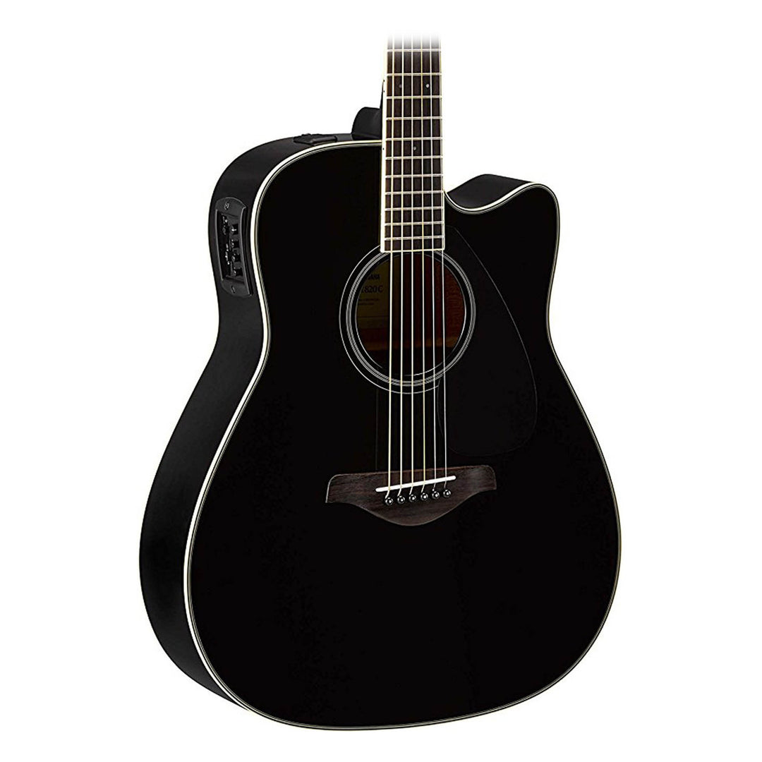Yamaha FX370C elektronisk akustisk gitar (svart)