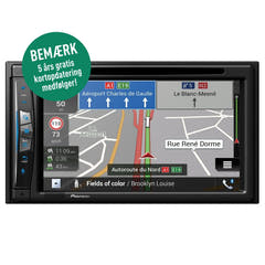 Pioneer AVIC-Z630BT GPS-navigasjon, Bluetooth og trådløs Apple Carplay