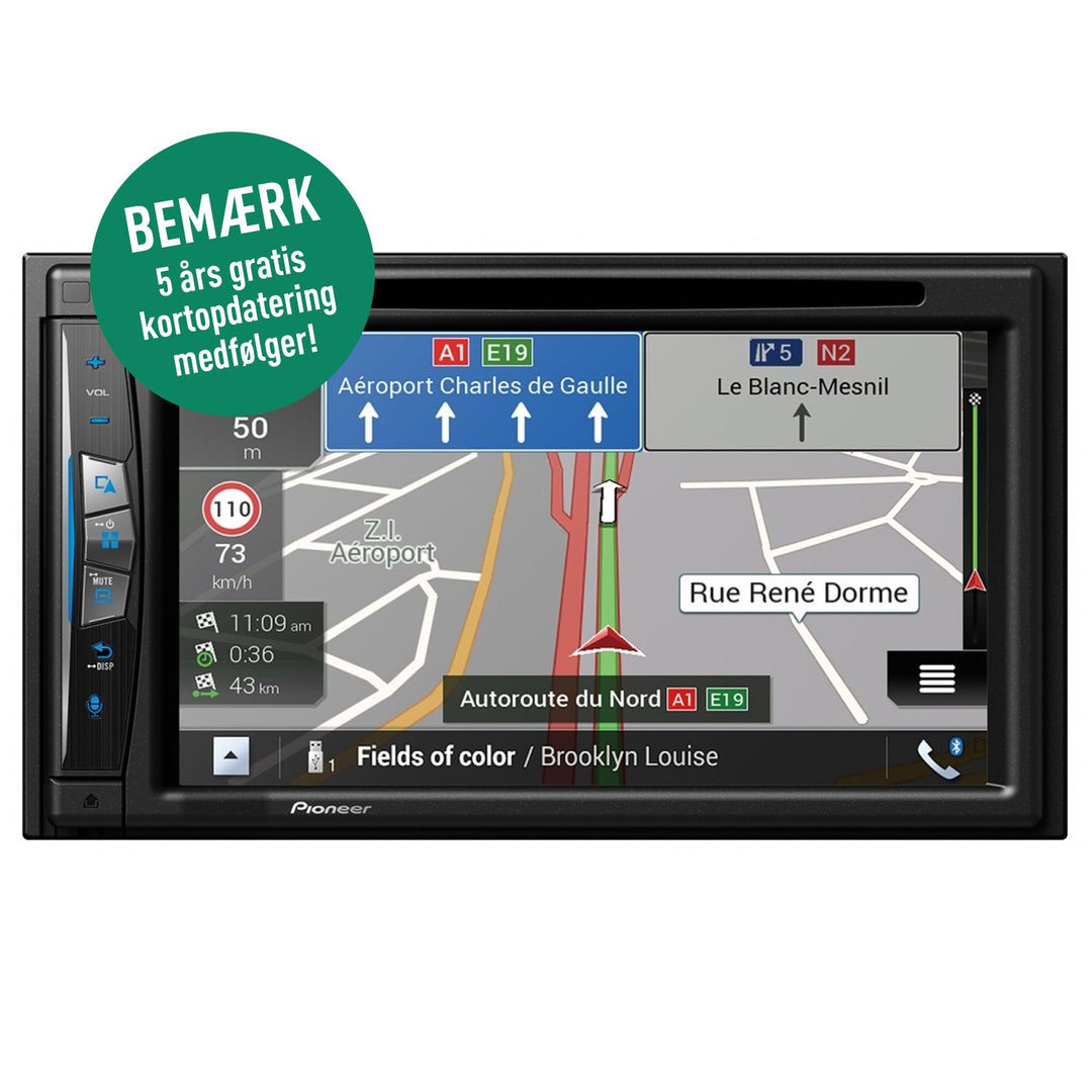 Pioneer AVIC-Z630BT GPS-navigasjon, Bluetooth og trådløs Apple Carplay