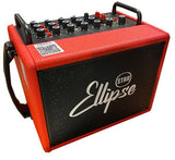 Ellipse 120W batteridrevet forsterker og veske - Q3 rød